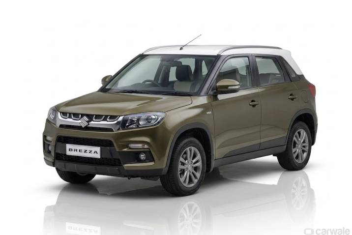 Black Maruti Brezza — 4-seater compact SUV taxi in Shillong
