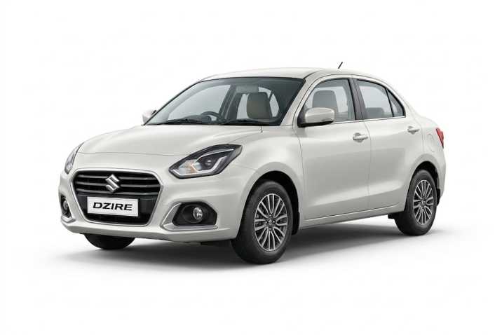 Blue Maruti Dzire — 5-seater taxi for Shillong local and outstation cabs
